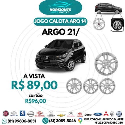 Jogo calota aro 14 Argo 2021/