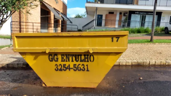 ALUGUEL E LOCAÇÃO DE CAÇAMBAS DE ENTULHO PARA SUA OBRA DA CONSTRUÇÃO CIVIL EM UBERLÂNDIA