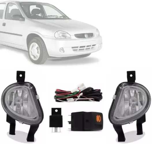 Farol de Neblina/Auxiliar Corsa 00-10 Completo!!!