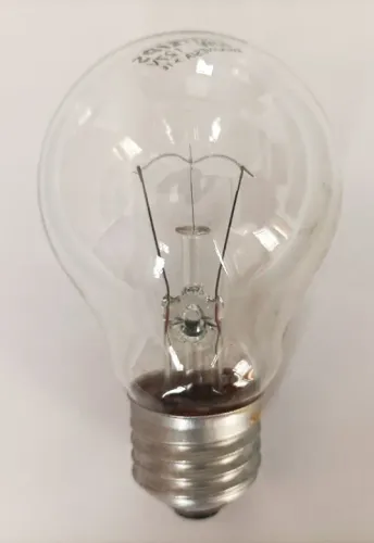 Lâmpada incandescente de verdade , original , nova . Para colecionadores.