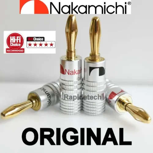 kit 4 plugs Nakamichi original liga premium para receiver e caixas - Pronta entrega