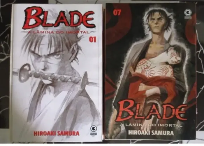Mangás Blade: A lâmina do imortal todas as 38 edições lançadas pela editora Conrad