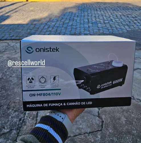 Máquina de Fumaça e Canhão de luz Onistek 600W com LED
