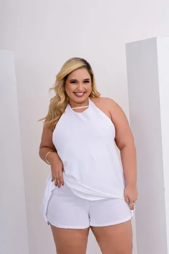 Conjunto branco de verão - Perfeito para o seu look!