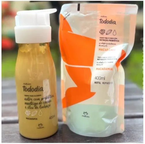 Creme para o Corpo Tododia Macadamia - 400ml - Refil