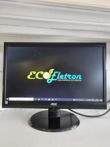 Monitor Aoc 19" Polegadas Widescreen com Leve Risco Externo (Não Interfere)