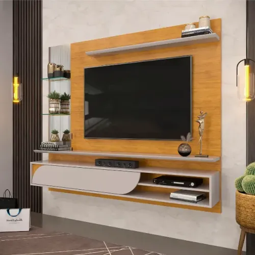 Painel De TV Até 75 Polegadas Com Espelho