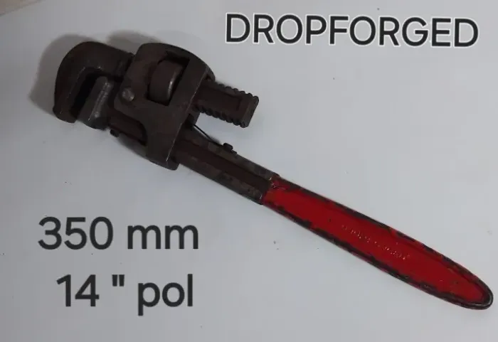 CHAVE DE GRIFO PROFISSIONAL 14 POL 35 CM DROPFORGED - ANTIGA EM ÓTIMO ESTADO