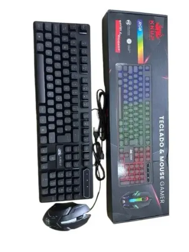 Kit gamer teclado e mouse Knup com fio