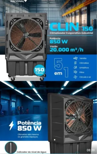 Climatizador de 150 litros