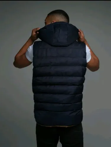 Casaco de inverno masculino com capuz