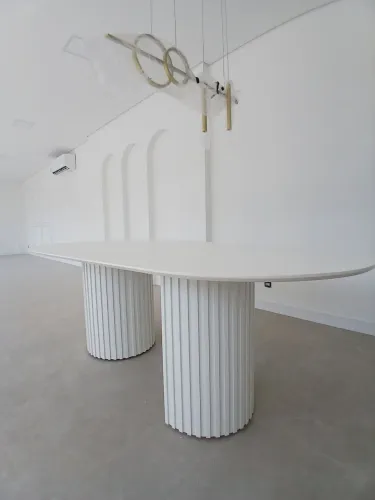 Mesa de jantar MDF Branco Supremo / Medidas Personalizadas/ Envio para todo Brasil  