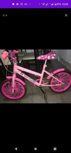 Bicicleta Infantil Frozen Rosa