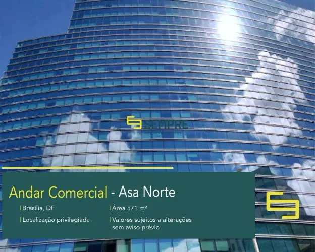 Andar para locação em Brasília - Edifício SHN - Asa Norte