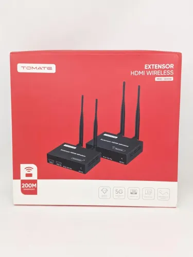 Extensor HDMI Wireless 200m 5G 1080p - Tomate