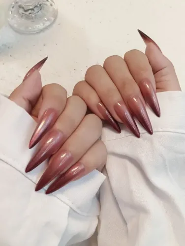24 Peças de Unhas Postiças + Cola Transparente + Lixa de Unha