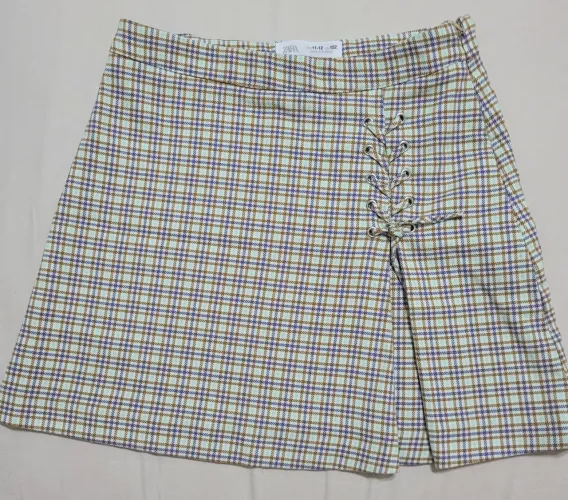 Saia Infantil Xadrez Zara