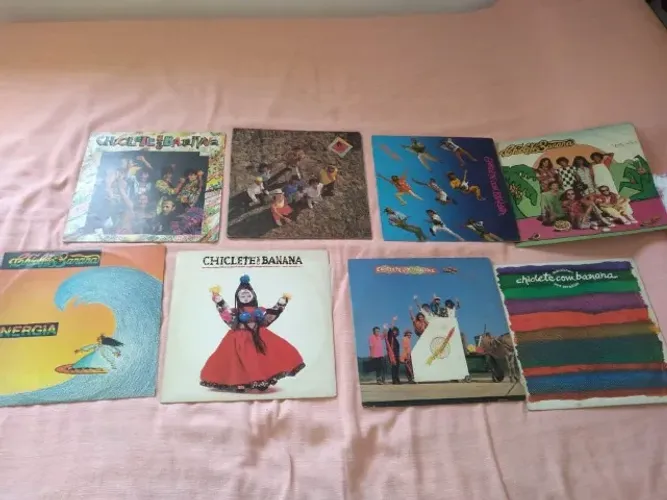 Disco vinil chiclete com banana coleção