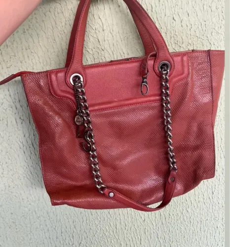 Bolsa couro de arraia