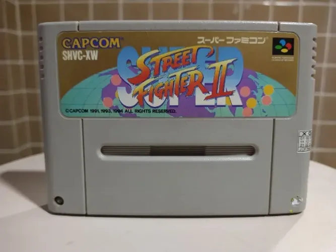 Super Street Fighter 2 para Super Famicom - cartucho original jogo