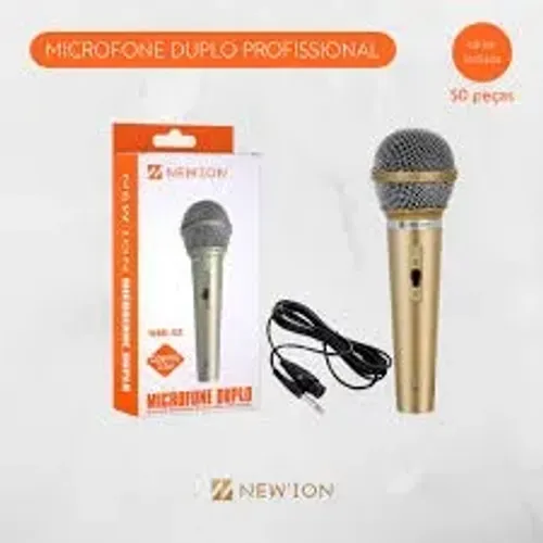 Microfone Com Fio Profissional Dinamico 2.5M