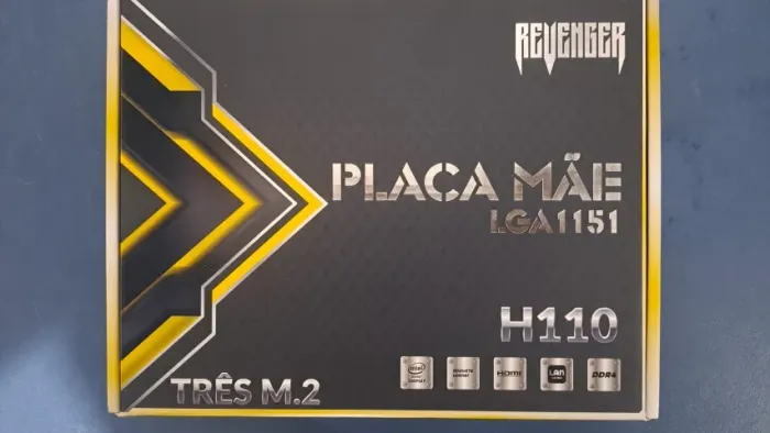 PLACA MÃE LGA 1151 H110 REVENGER NOVO LACRADO FRETE GRÁTIS PARA MACEIÓ