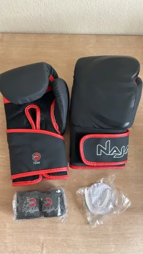 KIT BOXE NAJA LUVA DE BOXE PROTETOR BUCAL BANDAGEM NOVOS LOJA DISPONÍVEL 10oz e 16oz