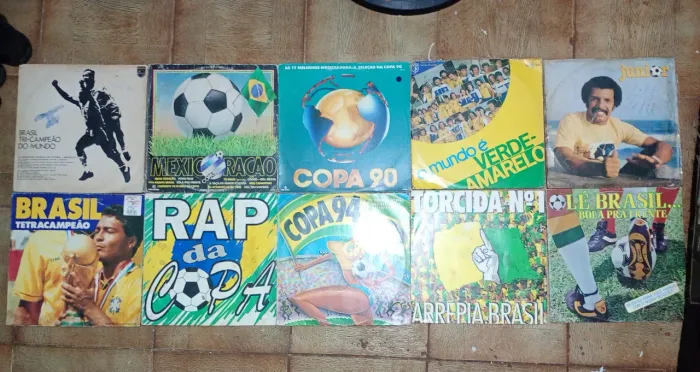 Coleção 10 Lps Brasil/Copa do Mundo 1970/1986/1990/1994/Disco de Vinil