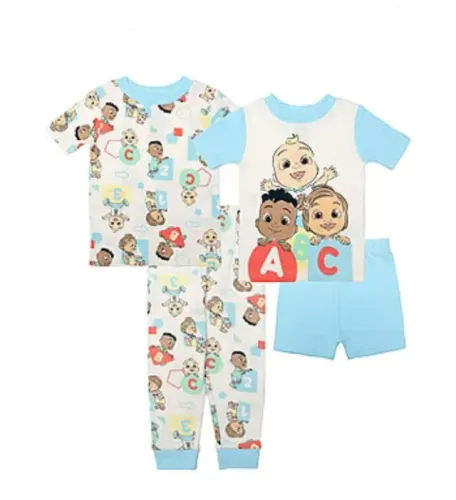 Pijama Cocomelon 4 pecas  tamanhos 3 anos importados (novos)