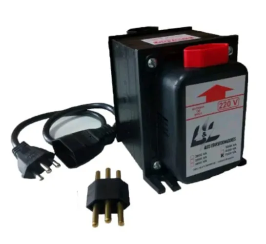 TRANSFORMADOR BIVOLT DE 7000VA 110V E 220V COM CABO 