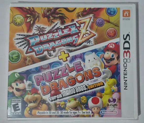 Jogo Puzzle & Dragons Z + Puzzle Dragons Super Mario Bros Edit. Americano Nintendo 3DS