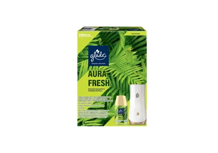 Glade Aromatizador Desodorizador Ambiente, Refil Aura Fresh Notas de Eucalipto e Madeira 