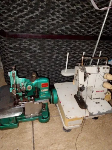 Duas Máquinas de Costura: Galoneira semi Industrial e Overloque