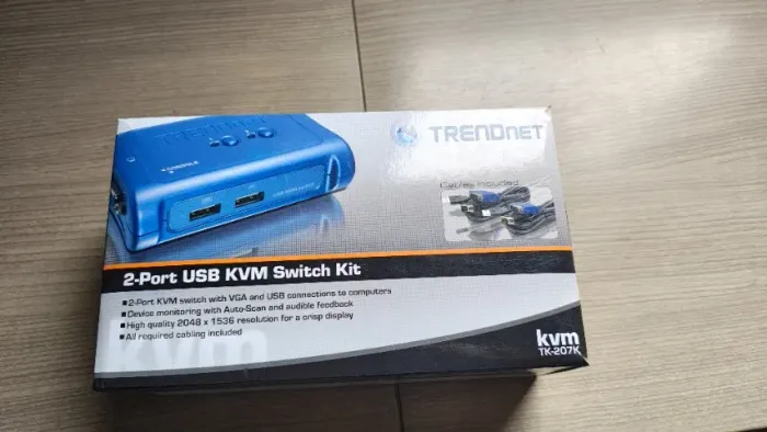 Conversor 2 Port USB KVM Switch Kit TRENDnet