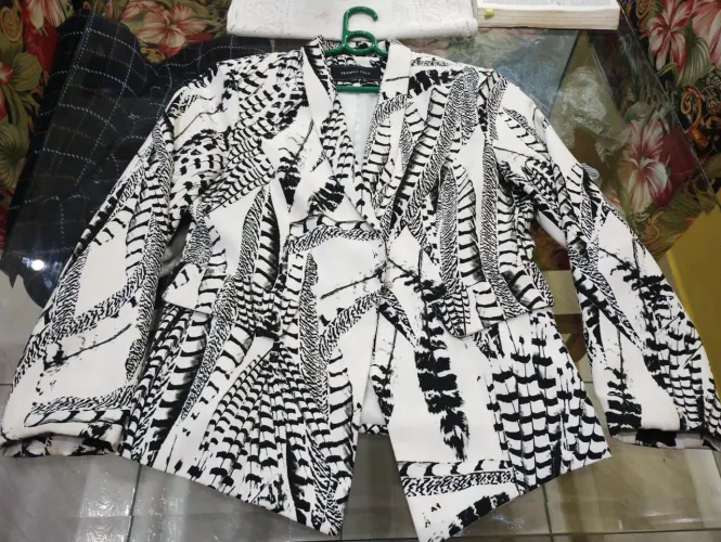 Blazer feminino estampado