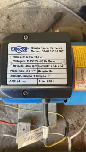 Bomba Dancor Periférica DP-60 ; NOVÍSSIMA 