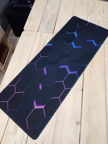 Mouse pad game modelo geométrico tamanho 80 por 30 