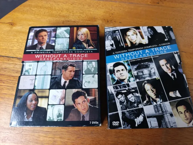 BOX DVD DESAPARECIDOS WITHOUT A TRACE 1ª E 3ª TRMPORADAS COMPLETAS. 13 DVDS ORIGINAIS