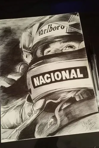 Quadro com desenho colorido, digital ou p&b 