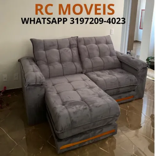 Sofá Retrátil e Reclinável Barcelona - Euro Pillow 30cm | Conforto e Sofisticação