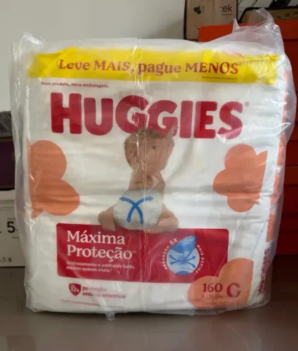 Fraldas Huggies tamanho G!