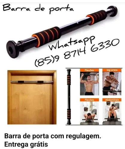 Barra reforçado porta com regulagem.  Entrega grátis 