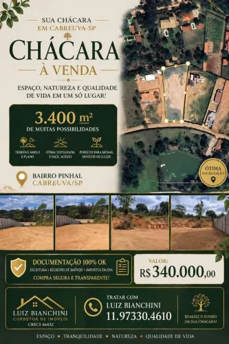 Chácara em Cabreúva (só terreno)