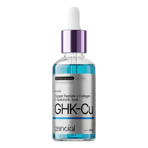 Sérum Facial Anti-idade GHK peptídeo Cobre Zencial 30ml Todo Tipo De Pele Dia/noite