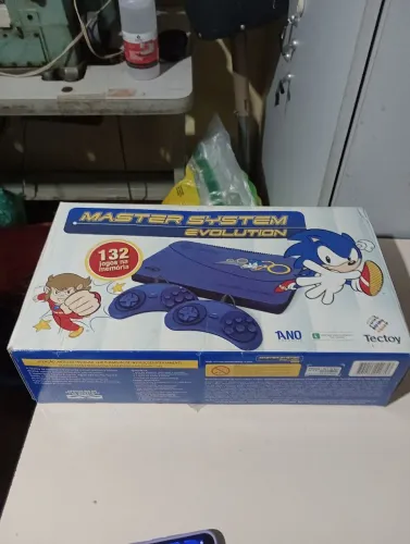 Master System Evolution Tectoy fabricado no Brasil raridade vem com 132 jogos na memória