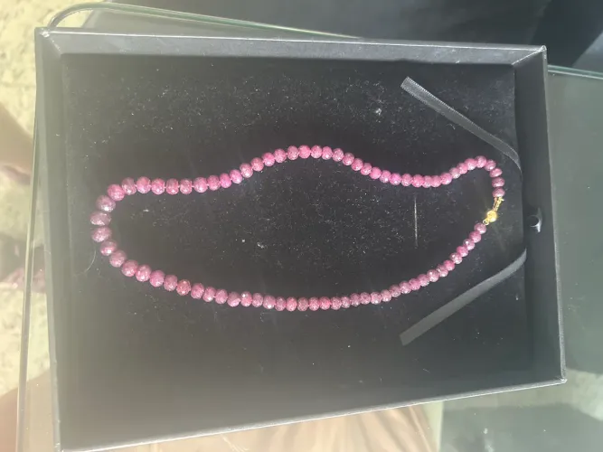 Colar rubi DiDonna com fecho ouro 18k