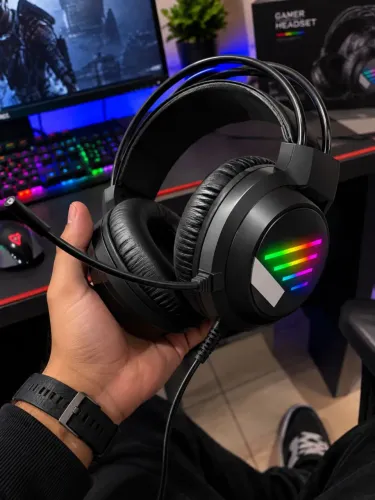 Fone headset RBG PRETO