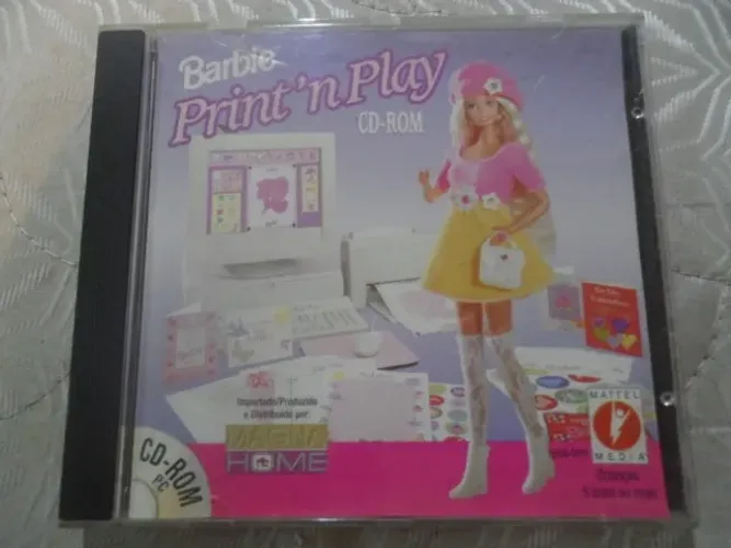 CD ROM Barbie Print'n'play softaware para pc