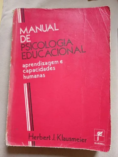 Livro Manual de Psicologia Educacional