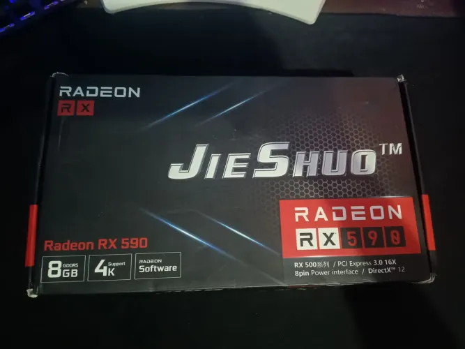 Placa de Vídeo Nova!, Radeon RX 590 8GB Jieshuo